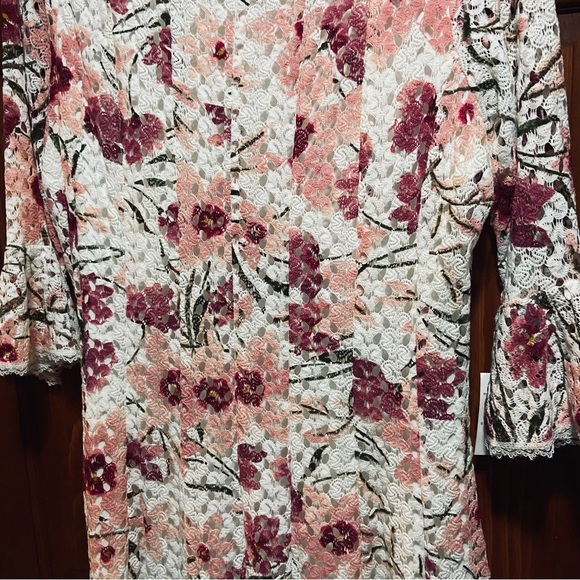 Rabbit Rabbit Rabbit Dress 18 Pink and White Floral Lace Overlay - Picture 5 of 9
